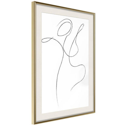 Black and white Wall Frame - Two Souls I-artwork for wall with acrylic glass protection