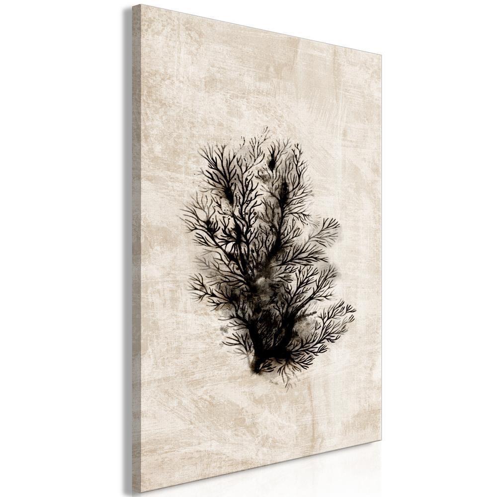 Canvas Print - Oceanic Flora (1 Part) Vertical-ArtfulPrivacy-Wall Art Collection