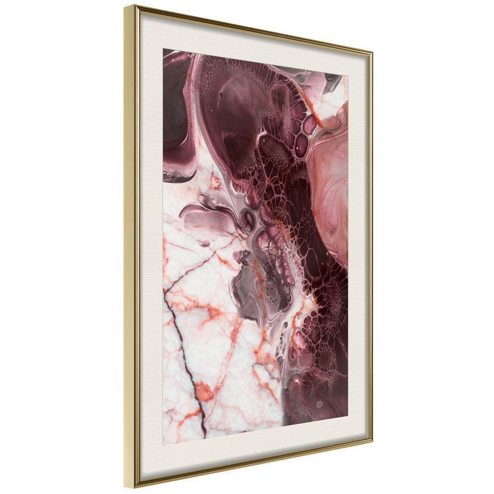 Abstract Poster Frame - Beauty Enchanted in Marble-artwork for wall with acrylic glass protection
