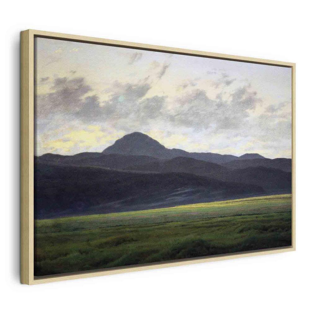 Canvas Print - Berglandschaft in Böhmen (Caspar David Friedrich)