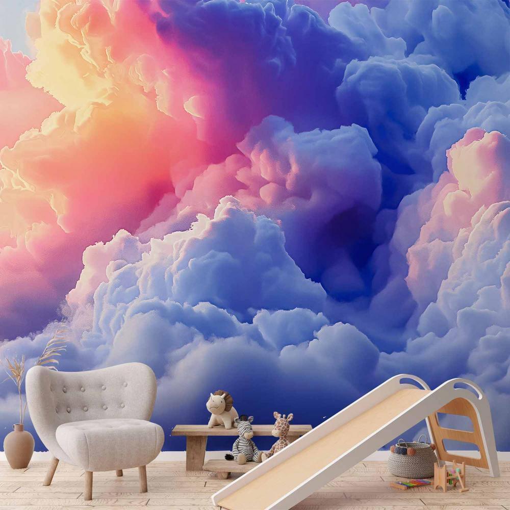 Wall Mural - Clouds Like Painted: Artistic Brushes of Dawn Painting the Sky