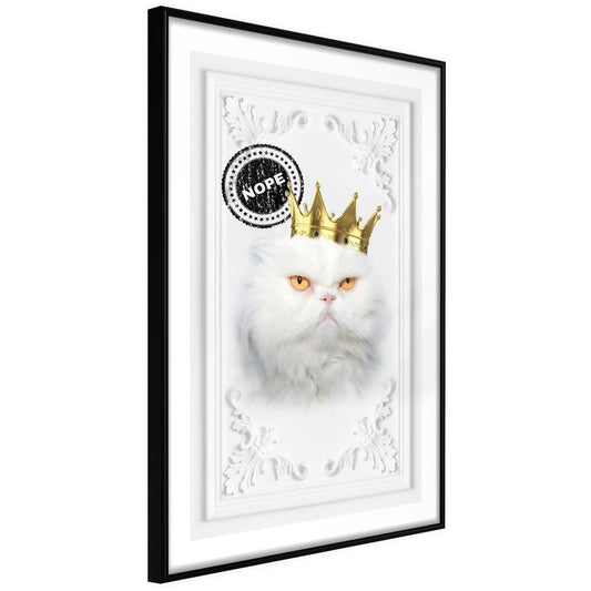 Frame Wall Art - Cat Rules II-artwork for wall with acrylic glass protection