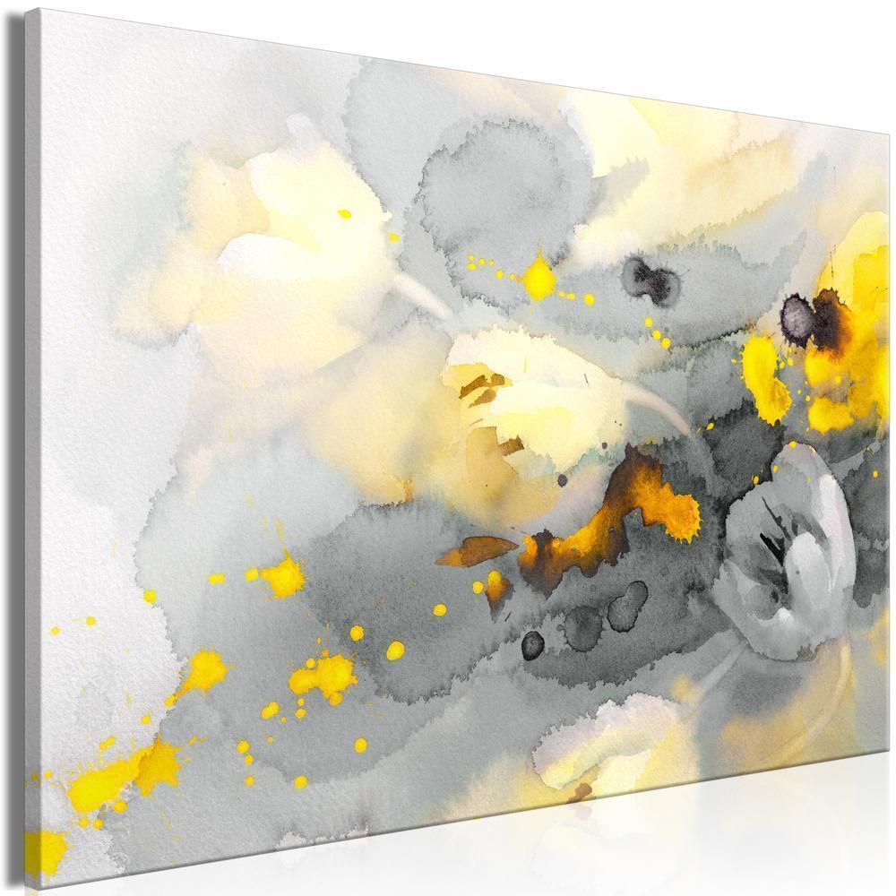 Canvas Print - Colorful Storm of Flowers (1 Part) Wide-ArtfulPrivacy-Wall Art Collection