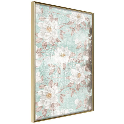 Botanical Wall Art - Floral Muslin-artwork for wall with acrylic glass protection