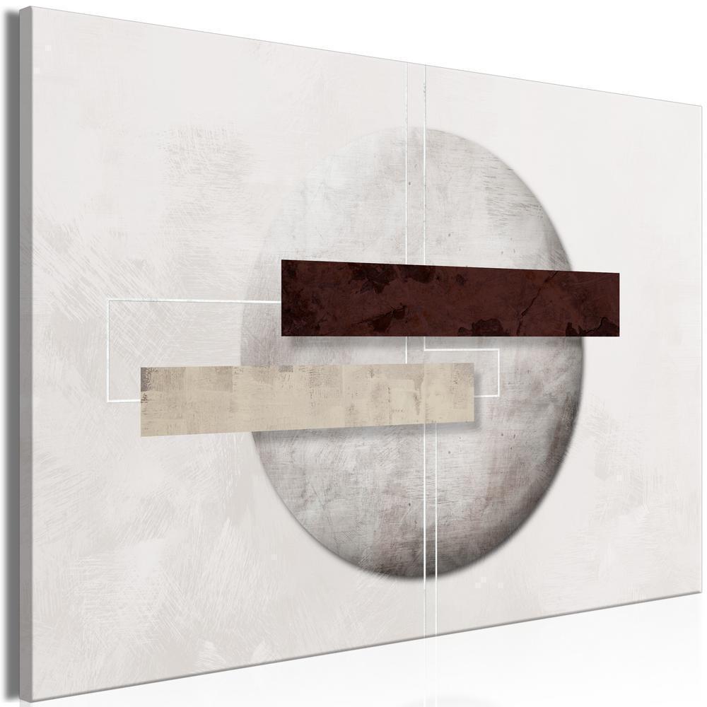 Canvas Print - Geometric Decay (1 Part) Wide-ArtfulPrivacy-Wall Art Collection