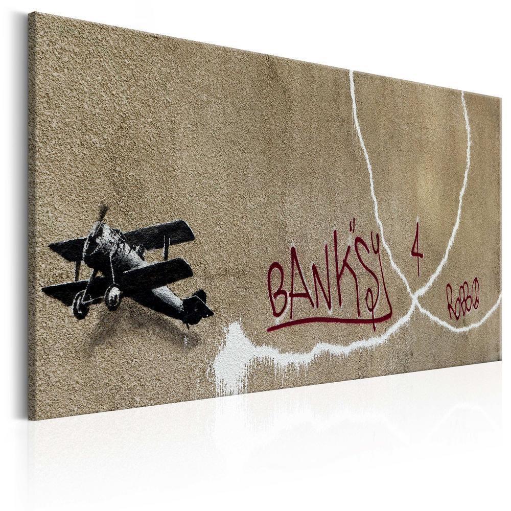 Canvas Print - Love Plane by Banksy-ArtfulPrivacy-Wall Art Collection
