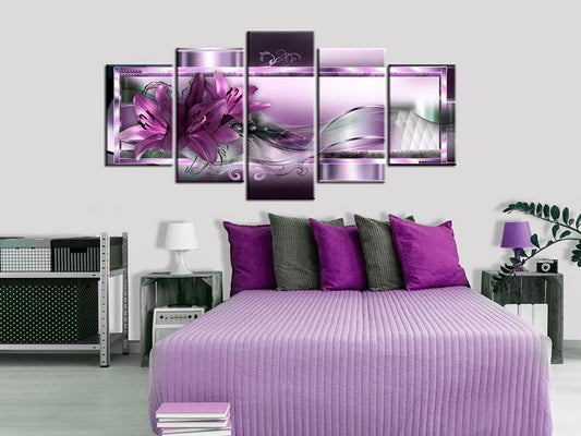 Canvas Print - Purple Lilies-ArtfulPrivacy-Wall Art Collection