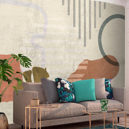 Wall Mural - Abstract Landscape-Wall Murals-ArtfulPrivacy