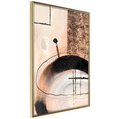 Abstract Poster Frame - Hidden Message-artwork for wall with acrylic glass protection