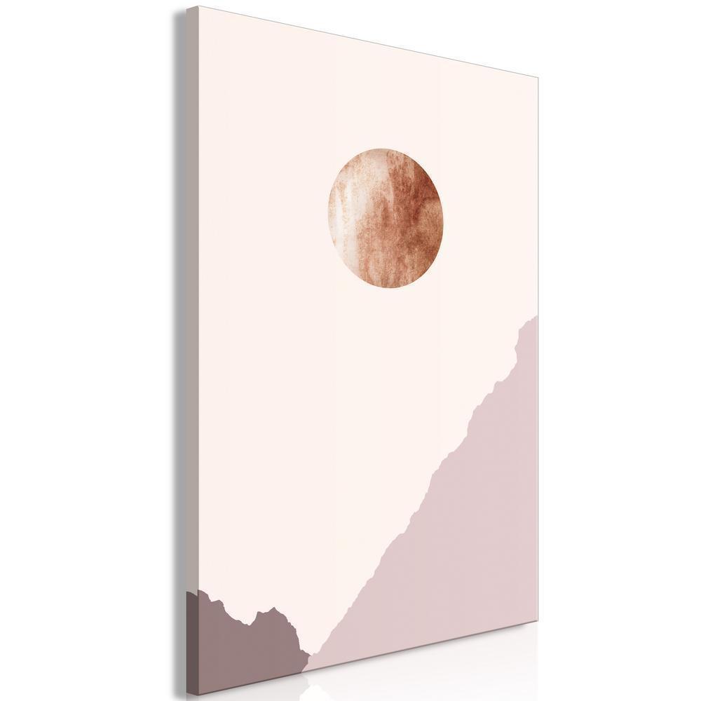 Canvas Print - Mountain Planet (1 Part) Vertical-ArtfulPrivacy-Wall Art Collection