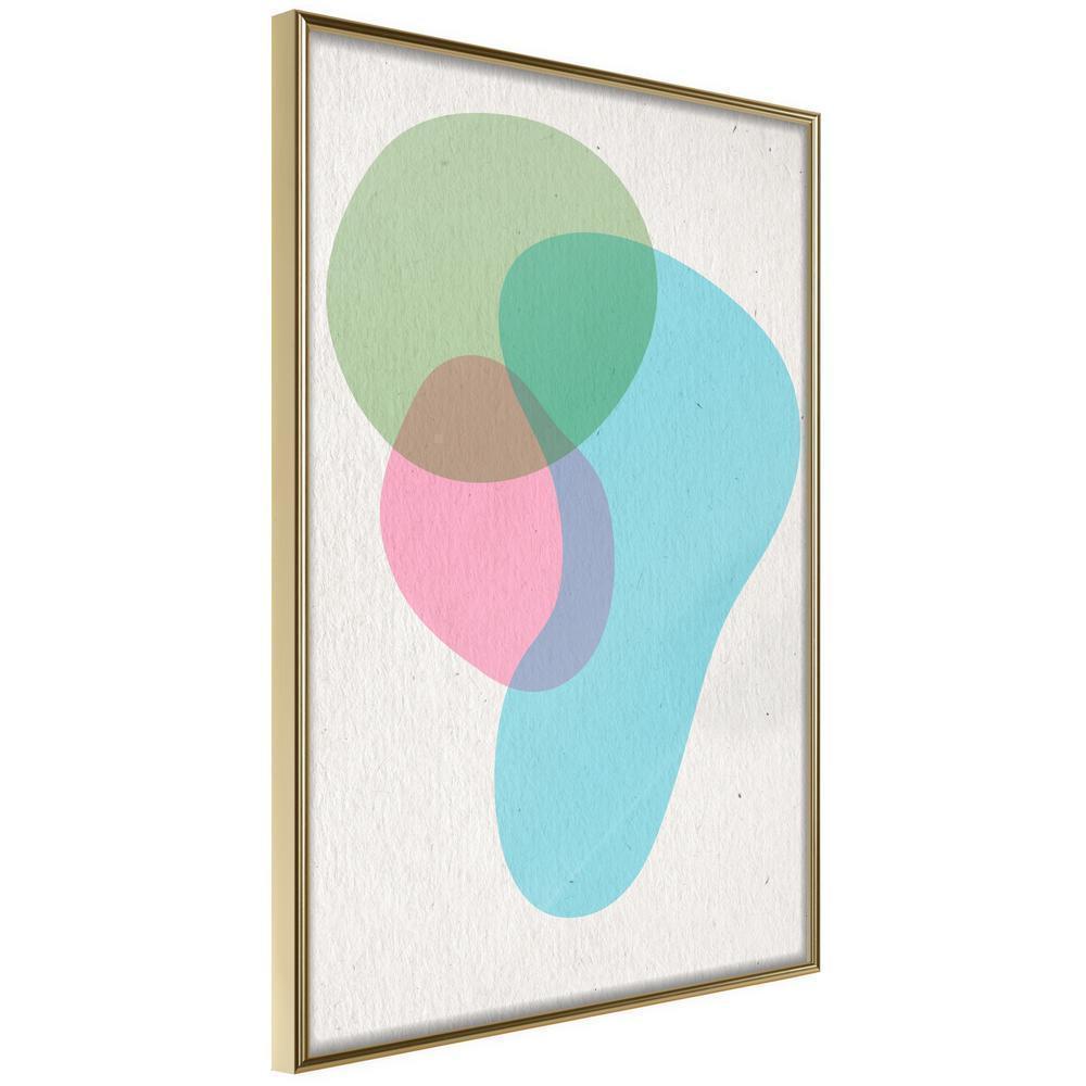 Abstract Poster Frame - Pastel Sets III-artwork for wall with acrylic glass protection