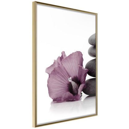 Botanical Wall Art - Violet Harmony-artwork for wall with acrylic glass protection