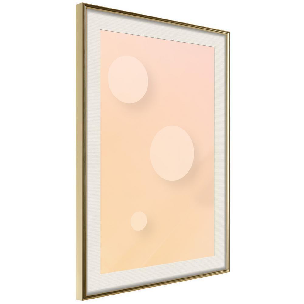 Abstract Poster Frame - Pastel Closeness-artwork for wall with acrylic glass protection