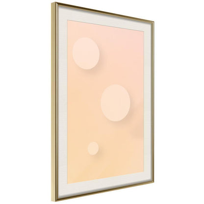 Abstract Poster Frame - Pastel Closeness-artwork for wall with acrylic glass protection