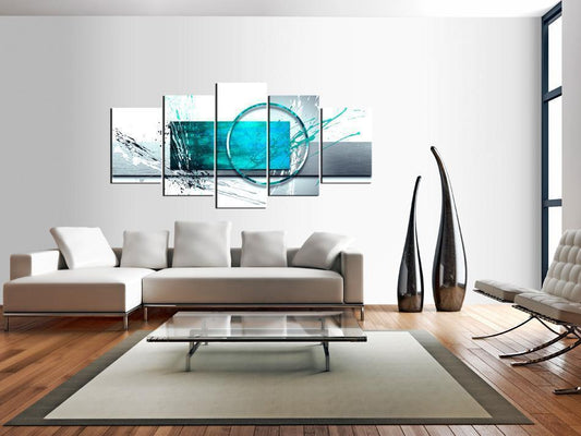 Canvas Print - Turquoise Expression-ArtfulPrivacy-Wall Art Collection