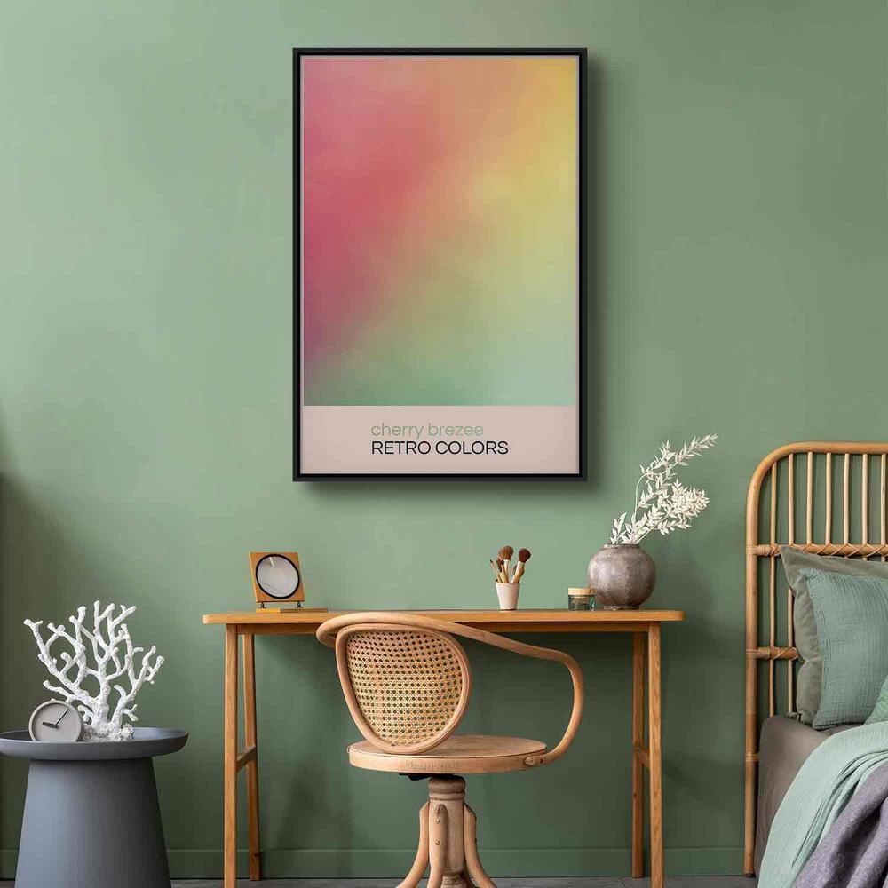 Canvas Print - Cherry Breeze - Pastel Gradient in Delicate Retro Colors