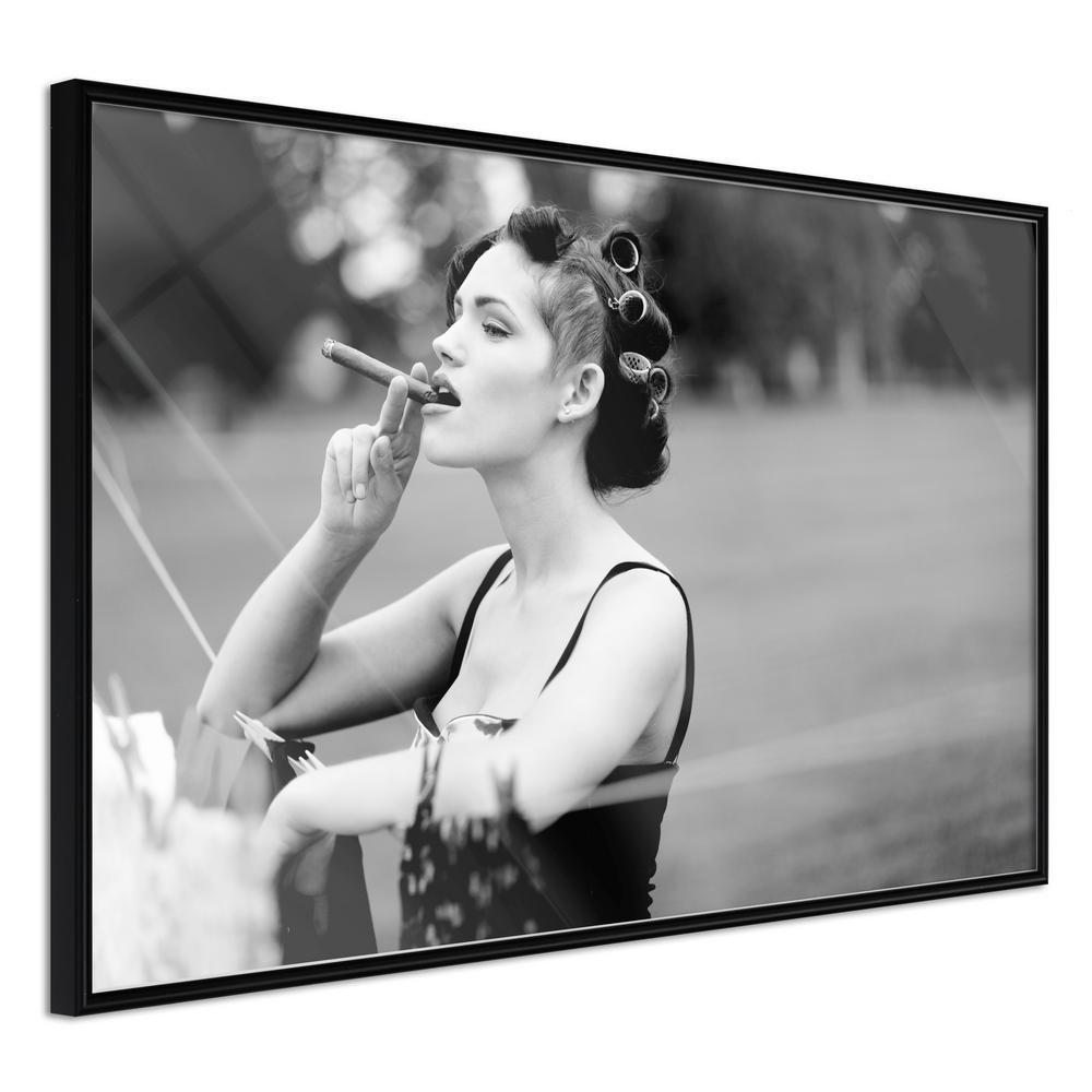 Wall Decor Portrait - Smoking Harms Your Health-artwork for wall with acrylic glass protection