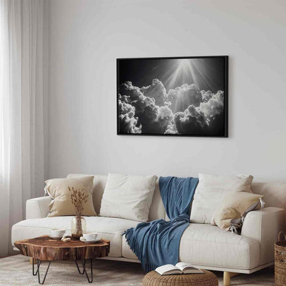 Canvas Print - Hope in the Clouds: Inspiring Rays of the Sun – Awaken Emotions