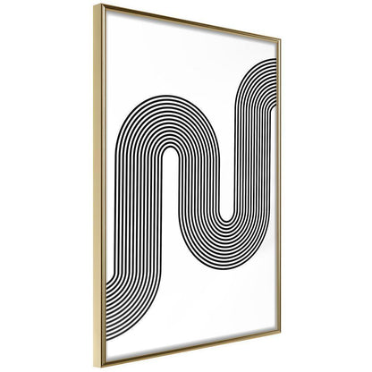 Abstract Poster Frame - Ups and Downs of Life-artwork for wall with acrylic glass protection