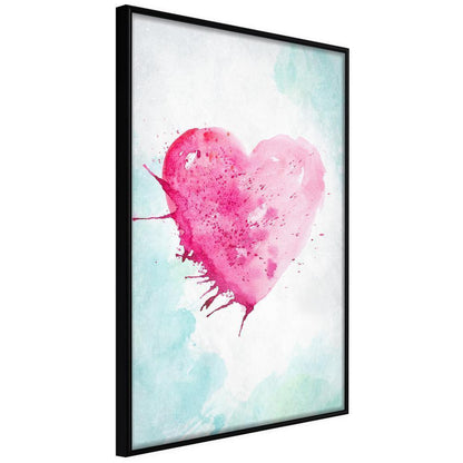 Abstract Poster Frame - Symbol Of Love-artwork for wall with acrylic glass protection