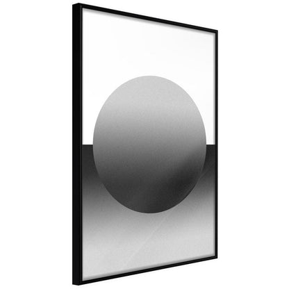 Abstract Poster Frame - Levitating Sphere-artwork for wall with acrylic glass protection