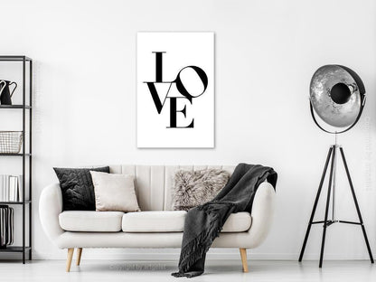 Canvas Print - Twisted Love (1 Part) Vertical-ArtfulPrivacy-Wall Art Collection