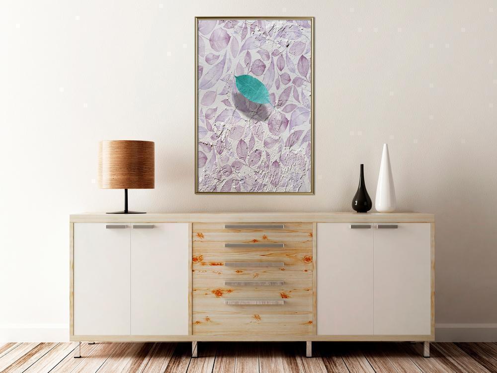 Botanical Wall Art - Floating Leaf II-artwork for wall with acrylic glass protection