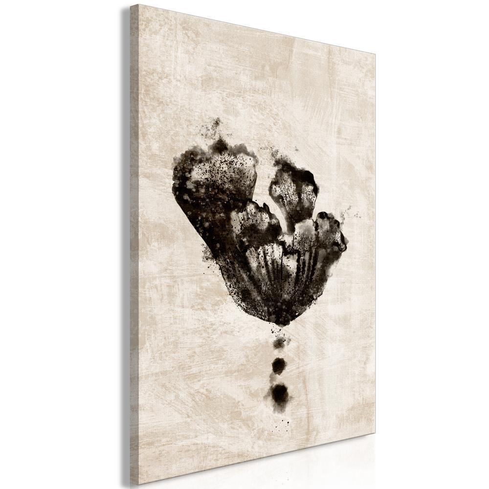 Canvas Print - Underwater Flower (1 Part) Vertical-ArtfulPrivacy-Wall Art Collection