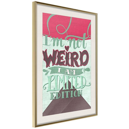 Typography Framed Art Print - Limited Edition-artwork for wall with acrylic glass protection