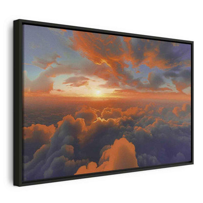 Canvas Print - When Dawn Tickles the Clouds: A Spectacle of Colors on the Morning Sky