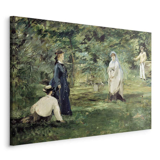 Canvas Print - La Partie de croquet à Paris (Edouard Manet)