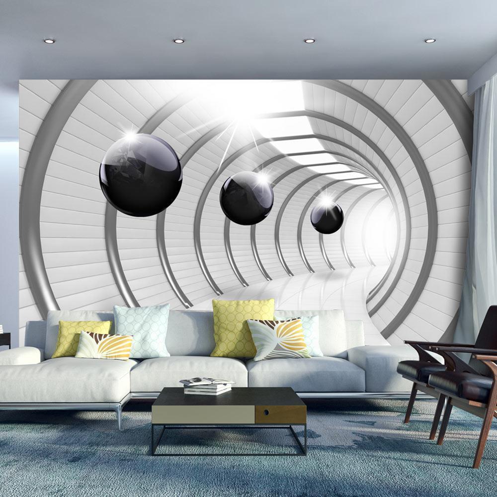 Wall Mural - Futuristic Tunnel-Wall Murals-ArtfulPrivacy