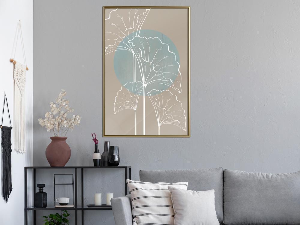 Abstract Poster Frame - Miraculous Plant-artwork for wall with acrylic glass protection