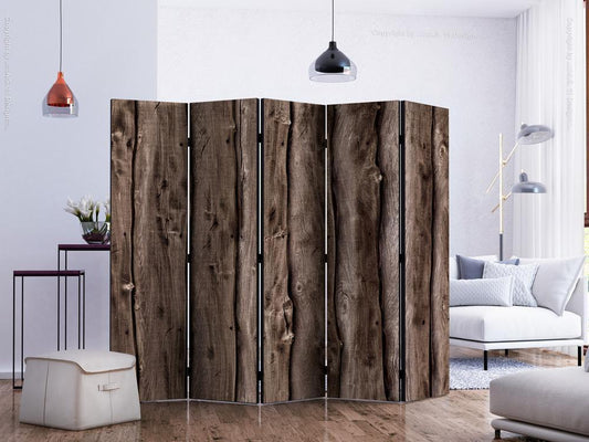 Decorative partition-Room Divider - Wooden Melody II-Folding Screen Wall Panel by ArtfulPrivacy