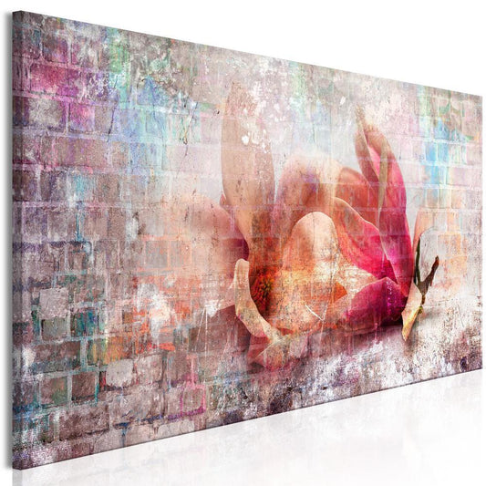 Canvas Print - Colourful Magnolias (1 Part) Narrow-ArtfulPrivacy-Wall Art Collection