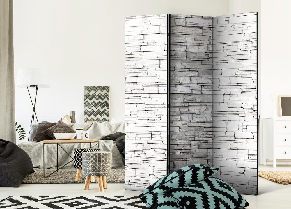 Decorative partition-Room Divider - White Spell-Folding Screen Wall Panel by ArtfulPrivacy