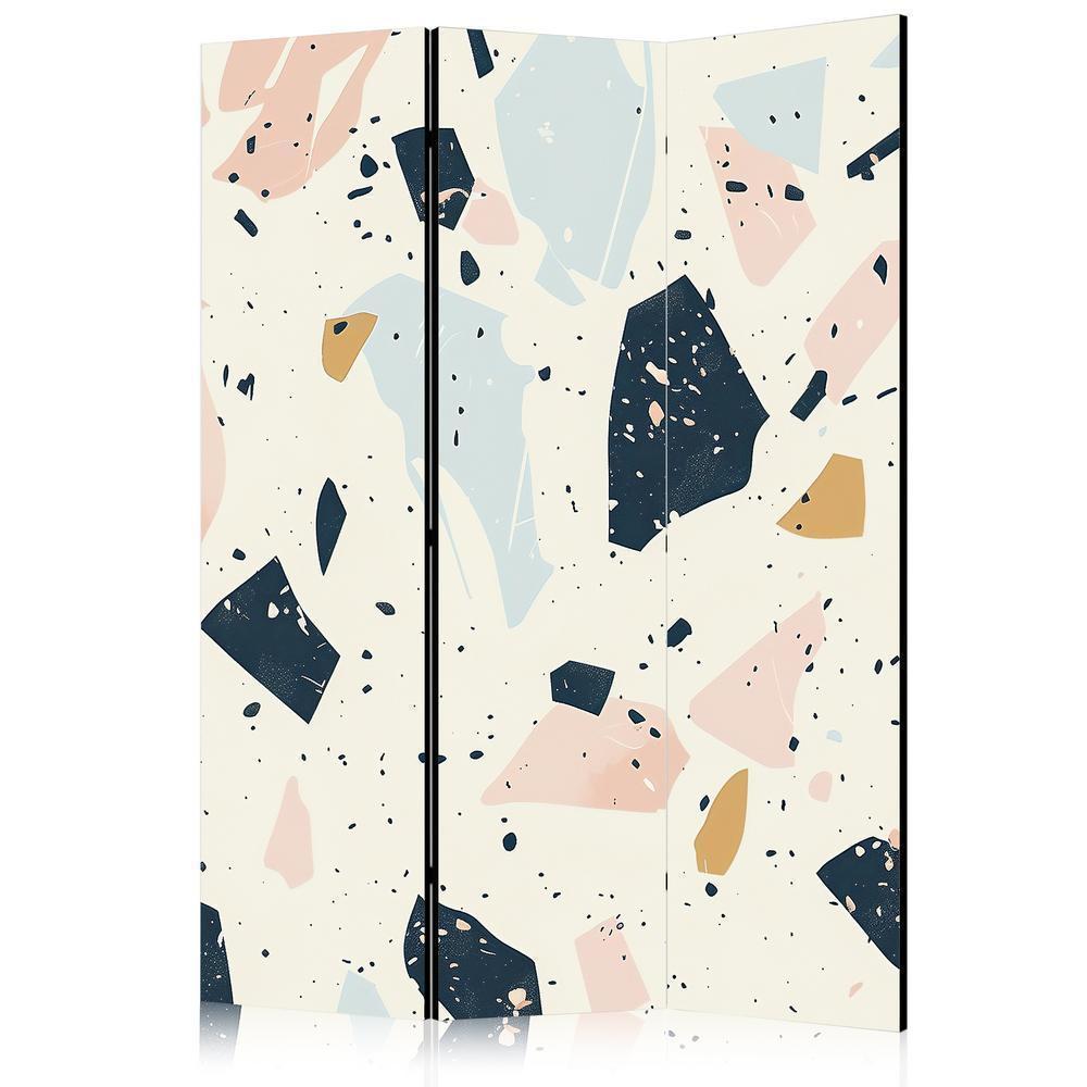 Room Divider - Terrazzo with Large - Scaled Stones in Subdued Colors