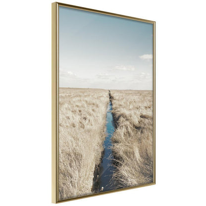 Framed Art - Drainage Ditch-artwork for wall with acrylic glass protection