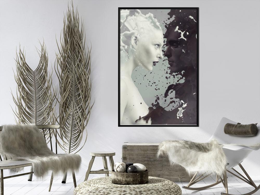 Wall Decor Portrait - Complementary Opposites-artwork for wall with acrylic glass protection