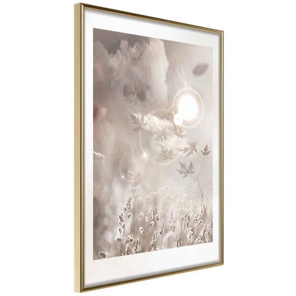 Abstract Poster Frame - On the Edge of the Summer-artwork for wall with acrylic glass protection