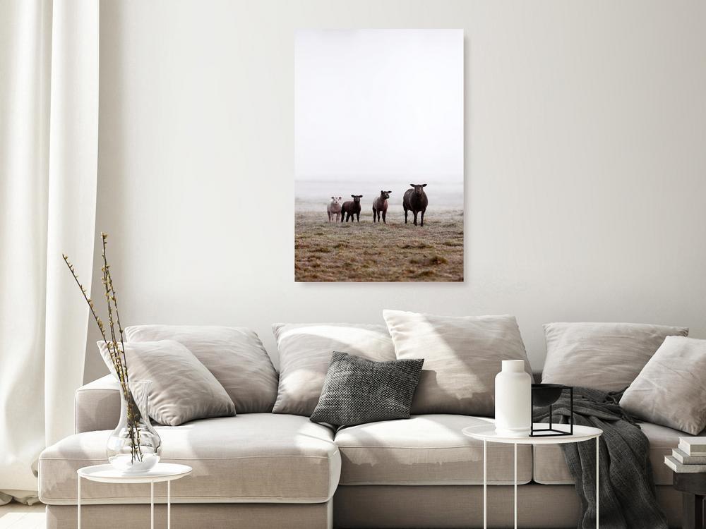 Canvas Print - Friends in the Morning (1 Part) Vertical