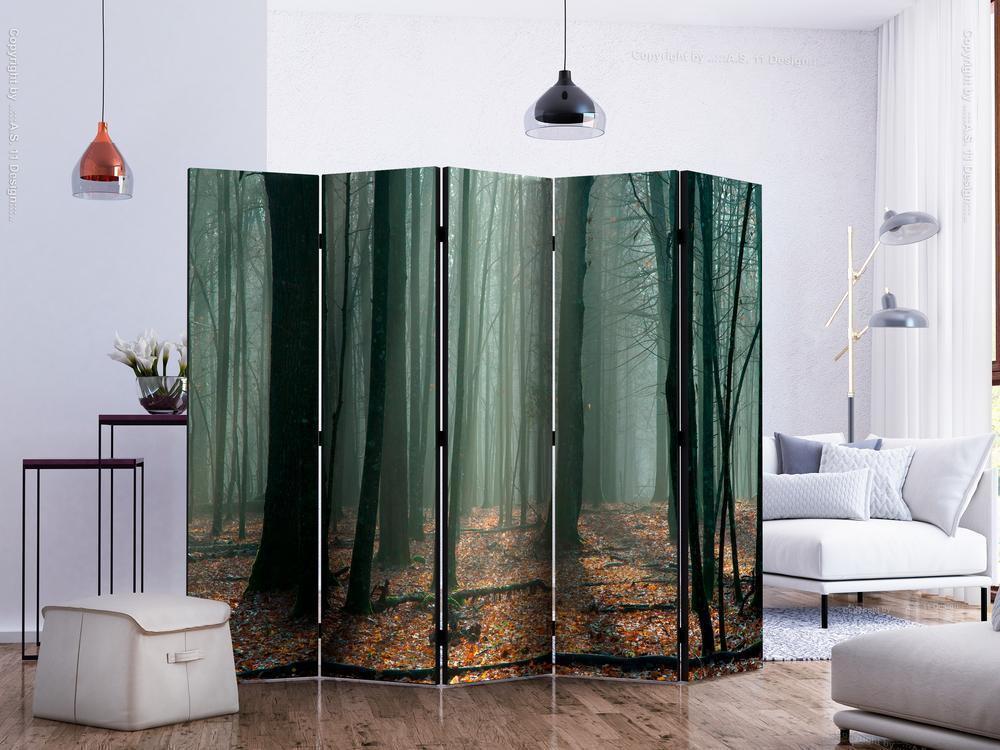 Decorative partition-Room Divider - Witches' forest II-Folding Screen Wall Panel by ArtfulPrivacy