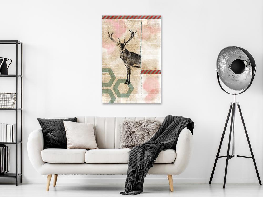 Canvas Print - Lost Deer (1 Part) Vertical-ArtfulPrivacy-Wall Art Collection