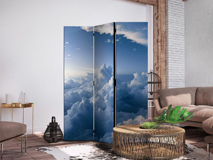 Room Divider - Aerial Landscapes: Rays Illuminating Fluffy Cloud Formations