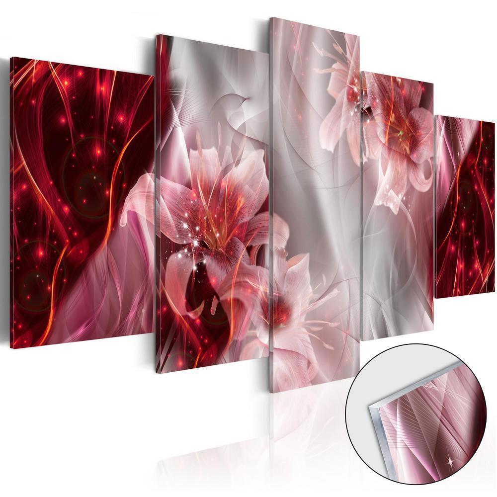 Durable Plexiglas Decorative Print - Acrylic Print - Incarnadine Comet - ArtfulPrivacy