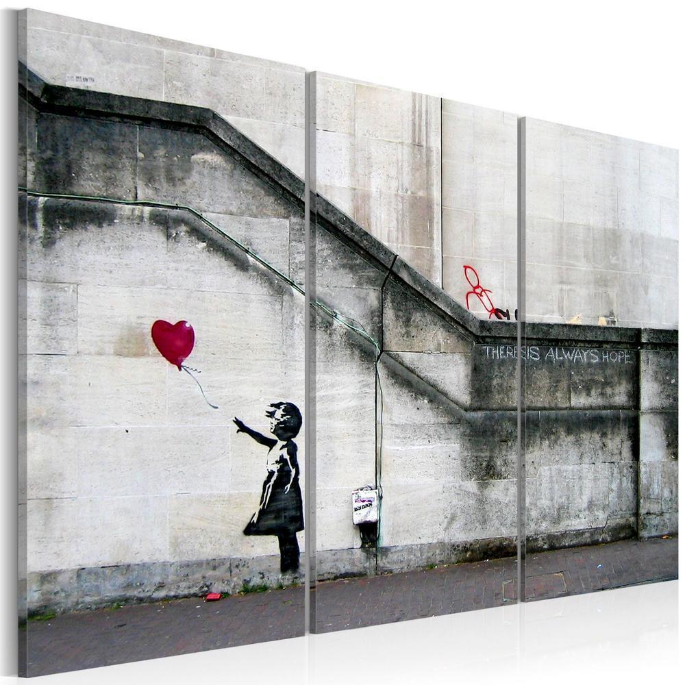 Canvas Print - Girl With a Balloon by Banksy-ArtfulPrivacy-Wall Art Collection