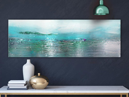 Canvas Print - Turquoise Landscape (1 Part) Narrow