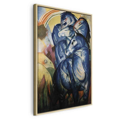 Canvas Print - The tower of blue horses (Franz Marc)