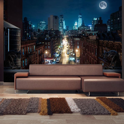 Wall Mural - Sleepy New York-Wall Murals-ArtfulPrivacy