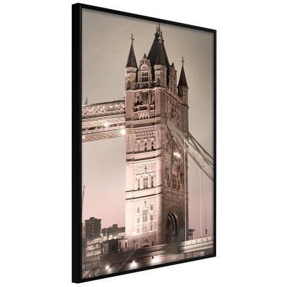 Autumn Framed Poster - Symbol of London-artwork for wall with acrylic glass protection